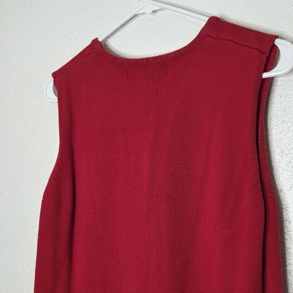 Vintage Knit Patriotic American Flag Sleeveless Top Women's Size Extra Large - Picture 8 of 9